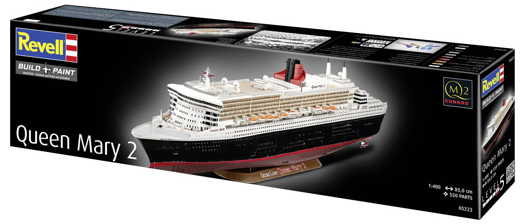 Revell 05223 "Queen Mary 2" model plovila, komplet za sestavljanje 1:400-11