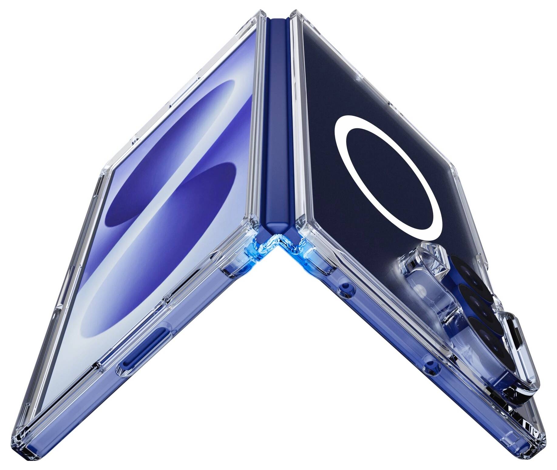 Cellularline Impact Clear hrbtni pokrov za mobilni telefon Samsung Galaxy Z Fold 8 transparentna induktivno polnjenje IM-2