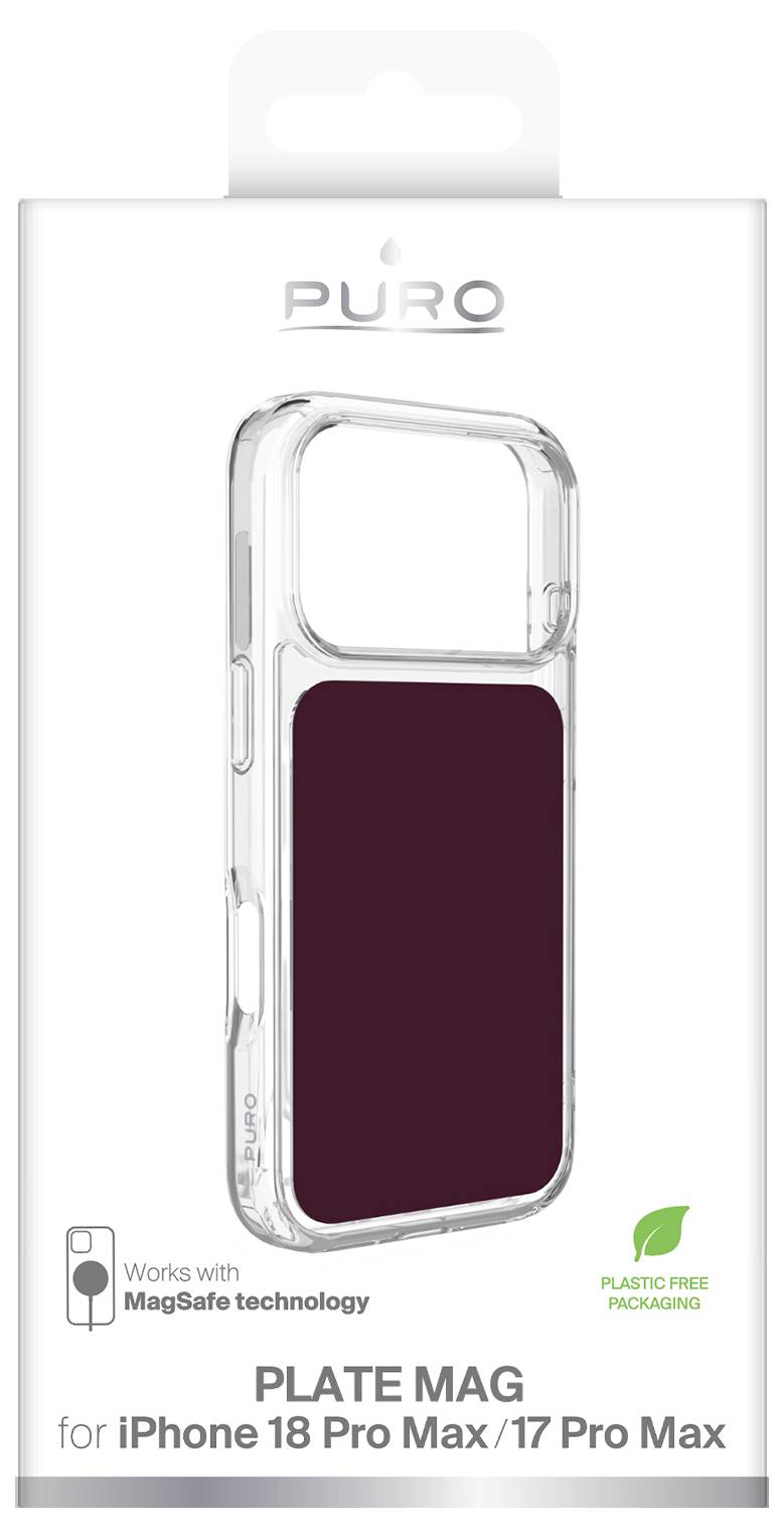 sbs mobile Plate Mag hrbtni pokrov za mobilni telefon Apple iPhone 18 Pro Max, iPhone 17 Pro Max češnjevo rdeča PUIPC18P-1
