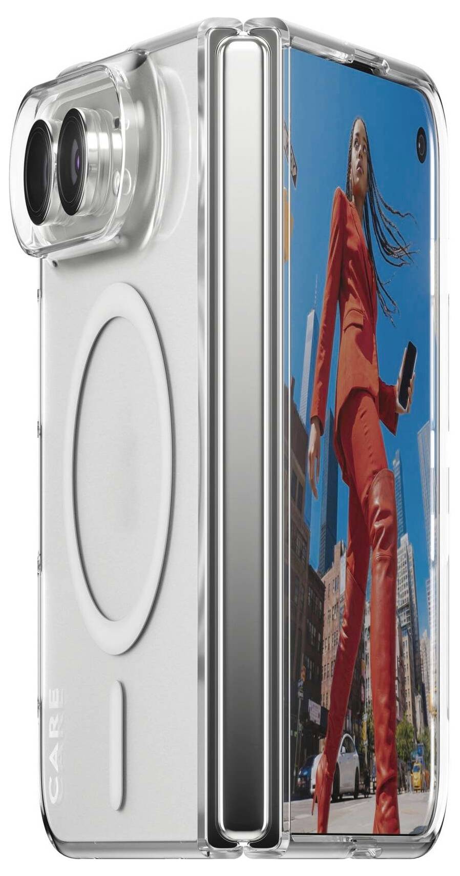 PanzerGlass CARE SL1M Case hrbtni pokrov za mobilni telefon Apple iPhone Duo transparentna induktivno polnjenje CR12569-5