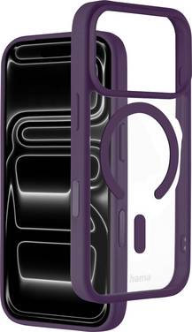 Hama Frame Protect etui Apple iPhone 17 Pro, iPhone 18 Pro temno rdeča, transparentna  232452