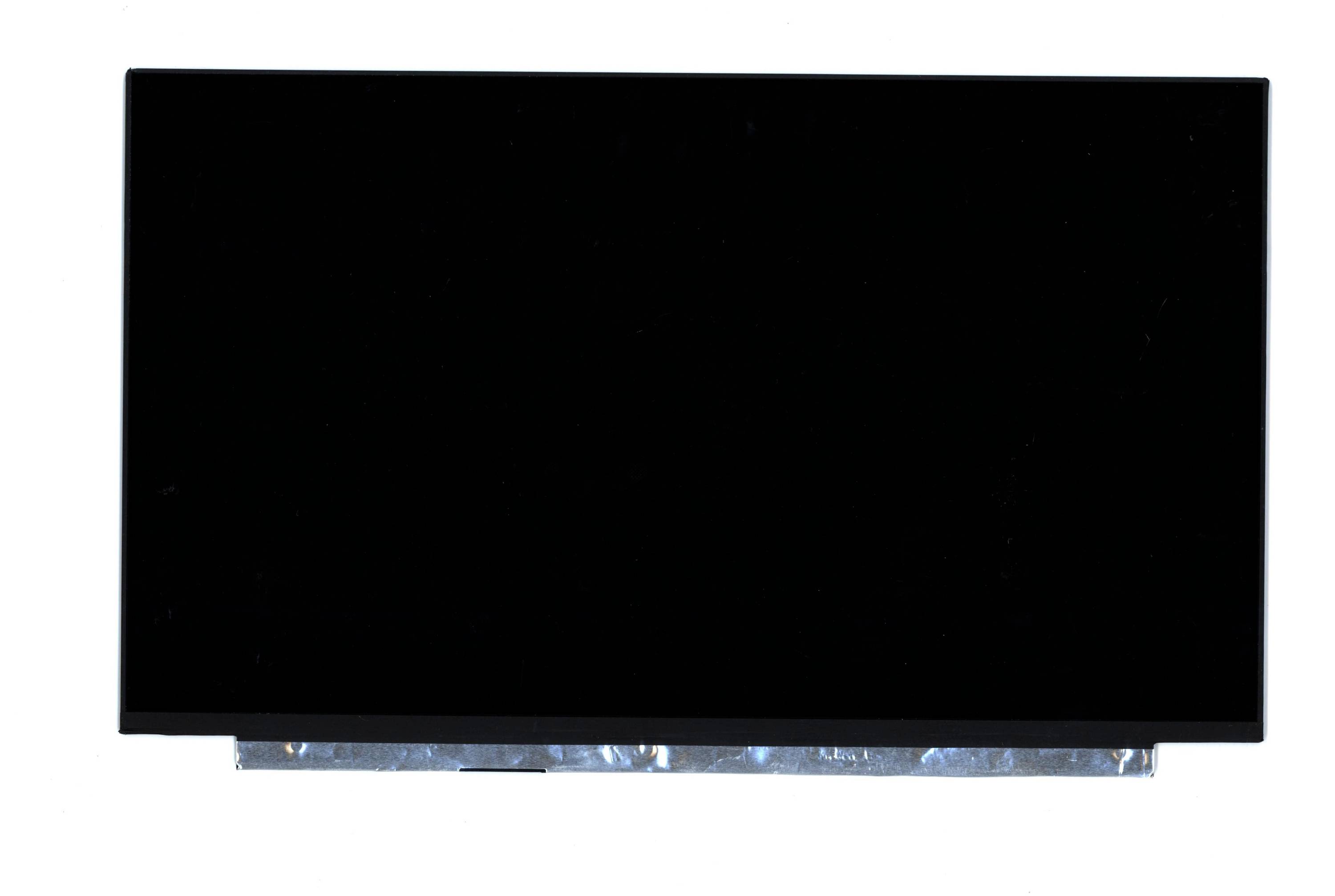 Prazna črna flat-panel zaslona ali prikaz na belem ozadju.