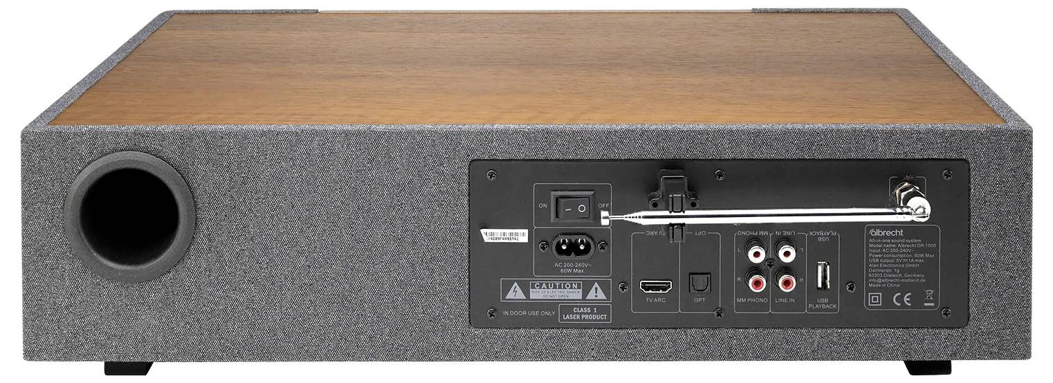 Albrecht DR 1000 namizni radio FM, DAB+ (1012) CD, DAB+, USB, UKW Spotify oreh-6