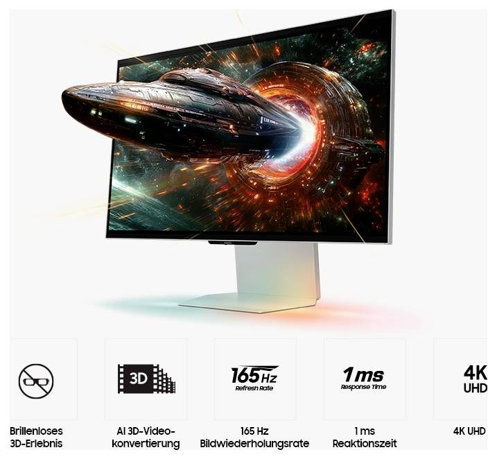 Samsung Odyssey 3D G90XF igričarski monitor EEK F (A - G) 68.6 cm (27 palec) 2160 x 3840 piksel 16:9 1 ms IPS LED-3
