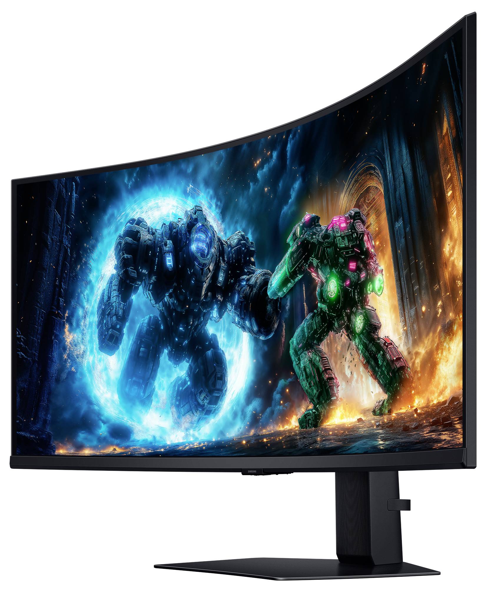 Samsung "(40""), G75F, WUHD, Curved, black" igričarski monitor EEK F (A - G) 101.6 cm (40 palec) 5120 x 2160 piksel 21:9-5