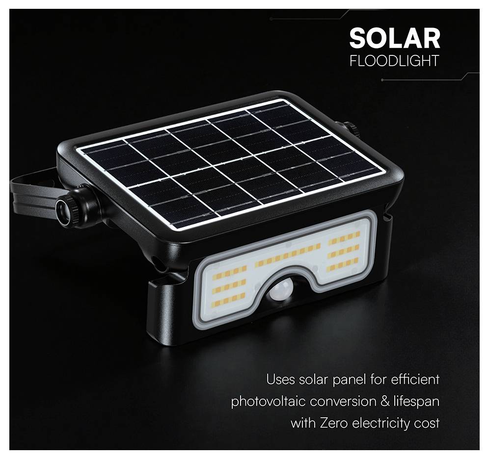V-TAC VT-777-7 24341 solarni stenski reflektor 7 W Barva svetlobe (svetilke): toplo bela do hladno bela-7