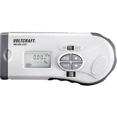 Digitalni multimeter za merjenje napetosti in upora, z LCD zaslonom, tipkami za način delovanja in nastavitve, znamke 'Voltcraft'.