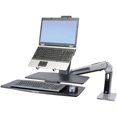 Ergotron WorkFit-A namizni nosilec za monitor 1 Zaslon(-i) 25,4 cm (10") - 61 cm (24") črna, aluminij (poliran) nastavlj-2