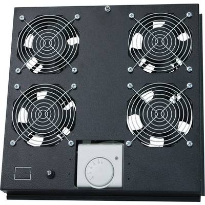 LogiLink FAS122B 19 palec 4 x ventilator za omrežne omare črna-0