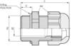 LAPP 53018070 kabelska uvodnica PG36 poliamid sivo-bela (RAL 7035) 10 kos