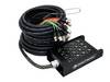 Multicore kabel s Stagebox, 12IN/4OUT,XLR/XLR