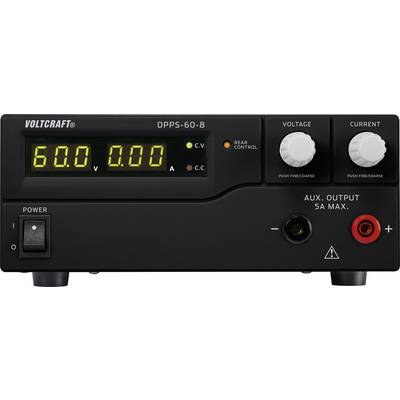 VOLTCRAFT DPPS-60-8 laboratorijski napajalniki, nastavljivi 1 - 60 V/DC 0 - 8 A 480 W USB programabilni Število izhodov -0