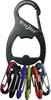 Obesek za ključe s 6 barvnimi karabini Nite Ize KeyRack 6 S-Biner, NI-KRB-03-01, črne barve