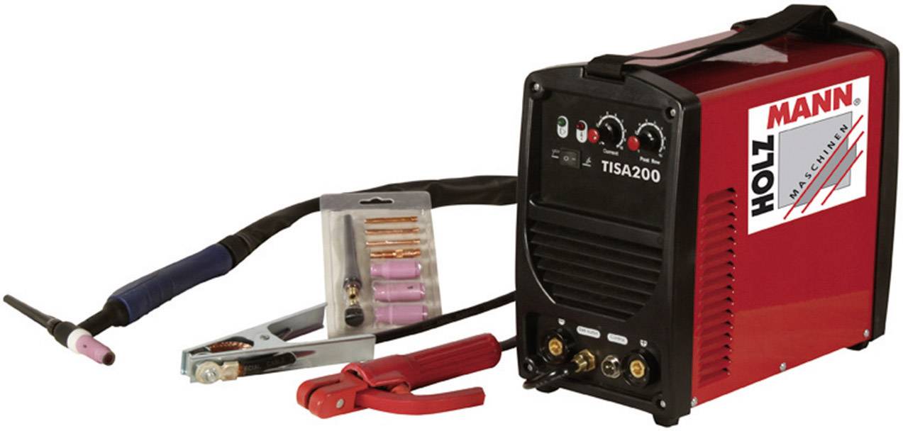 Holzmann Maschinen WIG/TIG inverterska varilna naprava TISA 200 H110200003 delovna napetost 230 V/50 Hz varilni tok 5 - -0