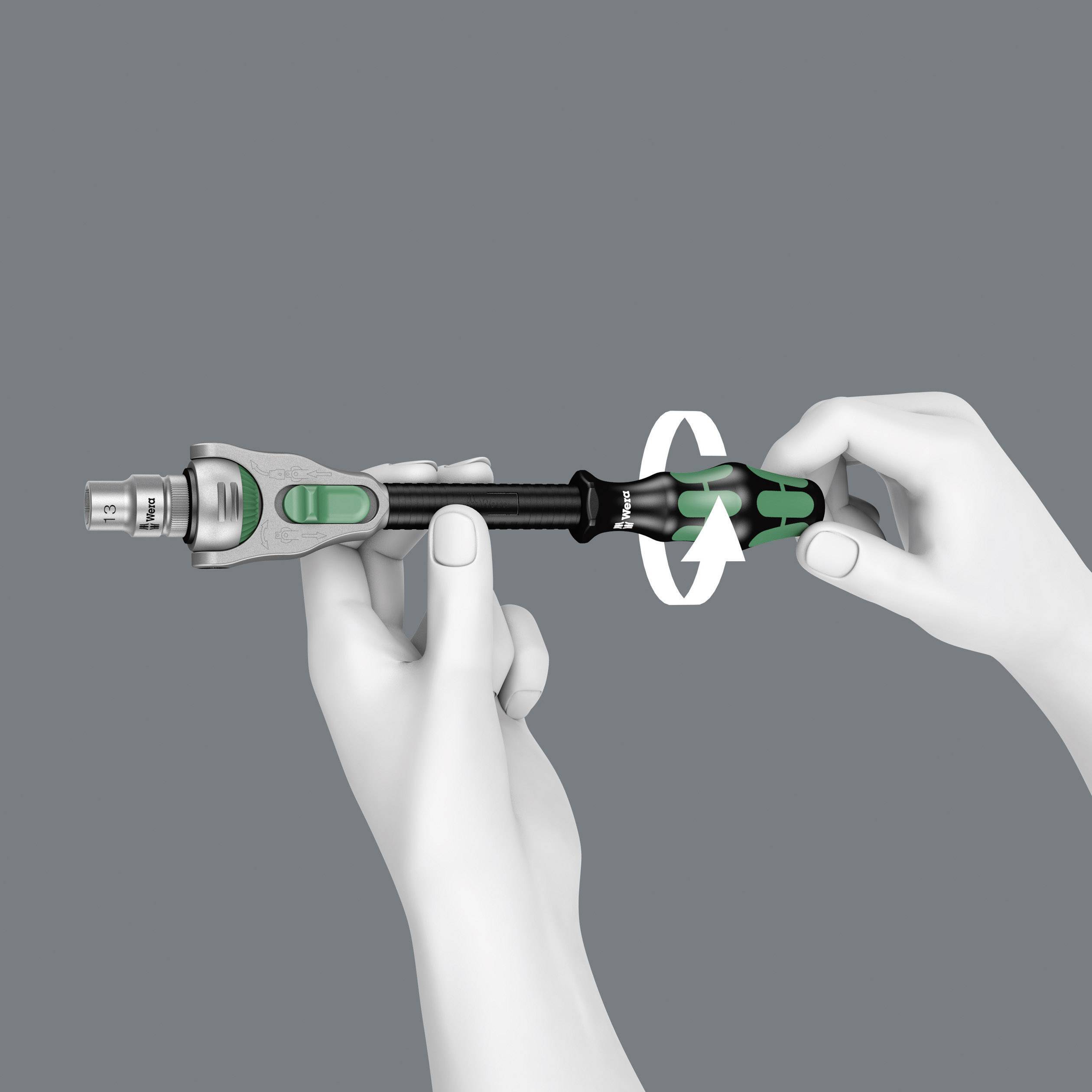 Wera 8100 SA Zyklop Speed nasadni ključi v kompletu metrični 1/4" (6.3 mm) 28-delni 05004016001-16