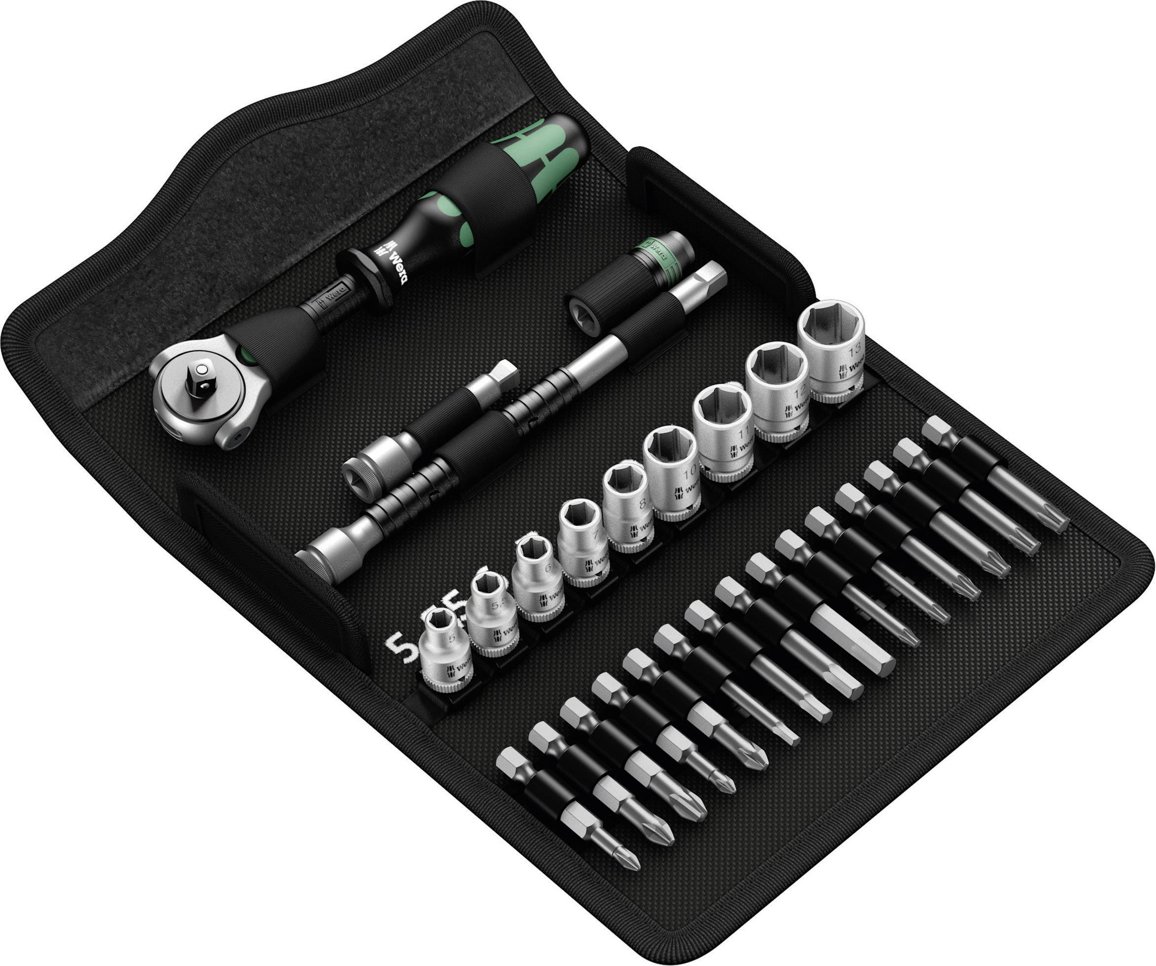 Wera 8100 SA Zyklop Speed nasadni ključi v kompletu metrični 1/4" (6.3 mm) 28-delni 05004016001-1