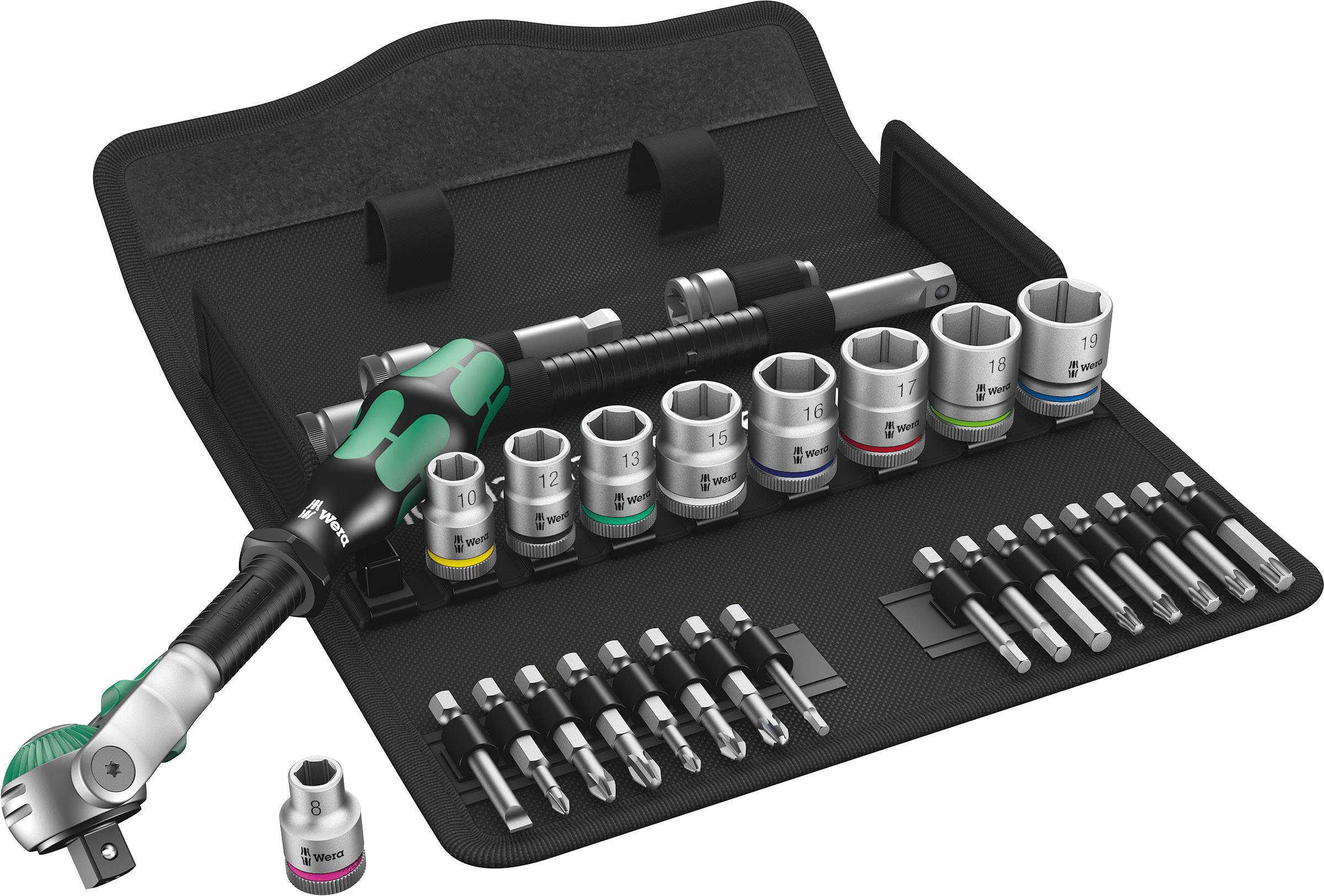 Wera 8100 SB 6 Zyklop Speed nasadni ključi v kompletu metrični 3/8" (10 mm) 29-delni 05004046001-0