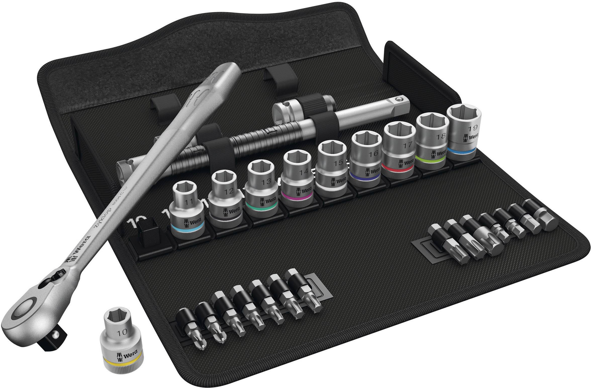 Wera Zyklop Metal 8100 SC 8 nasadni ključi v kompletu metrični 1/2" (12.5 mm) 28-delni 05004078001-0