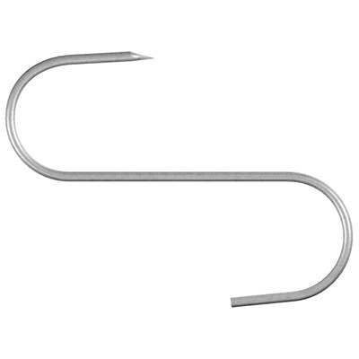 dörner + helmer 4912024 Mesni kavelj 12 cm Nerjaveče jeklo A2 6 kos-0