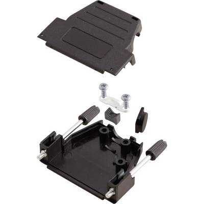 D-SUB ohišje, število polov: 9 iz umetne mase 180 °, 45 ° črne barve MH Connectors MHDSSK-P-9-L-K 1 kos-0