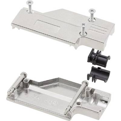 D-SUB ohišje, število polov: 9 kovinska 90 ° srebrne barve MH Connectors MHDCMR09-RA-K 1 kos-0