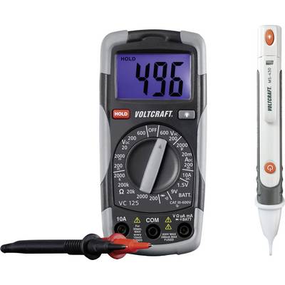 VOLTCRAFT DT-TEST-KIT 150 ročni multimeter digitalni CAT III 600 V Prikaz (štetje): 2000-0