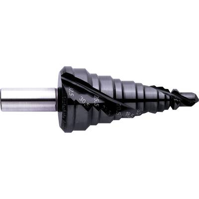 HSS Stopničasti sveder 7 - 38.5 mm, 7 - 40.5 mm, M12 - M40 TiN Exact 05314 skupna dolžina 110 mm cilindrična gred 1 kos-0