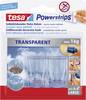 tesa POWERSTRIPS® Lepilni kavelj Velik transparentna Vsebina: 2 kos