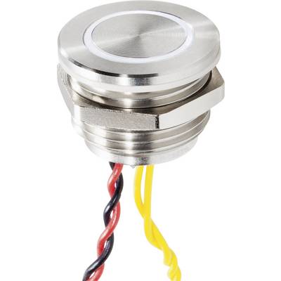 Renkforce RF-4707816 stikalo za zvonec s piezo 1 -kratni legirano jeklo, bela 24 V/0,3 A-0