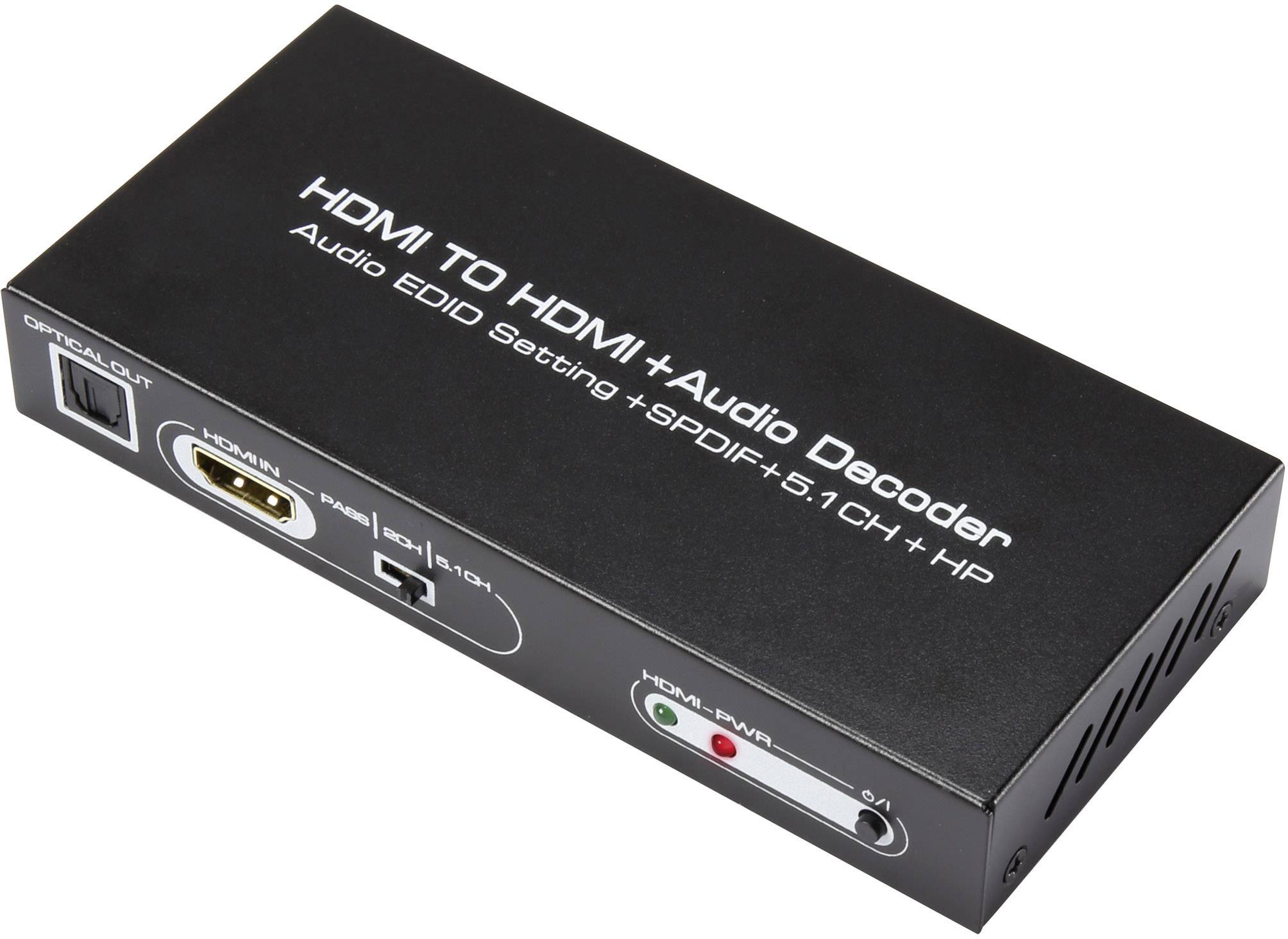 avdio pretvornik [HDMI - HDMI, cinch, Toslink] 1920 x 1080 Pixel SpeaKa Professional SP-AE-H/6K-2