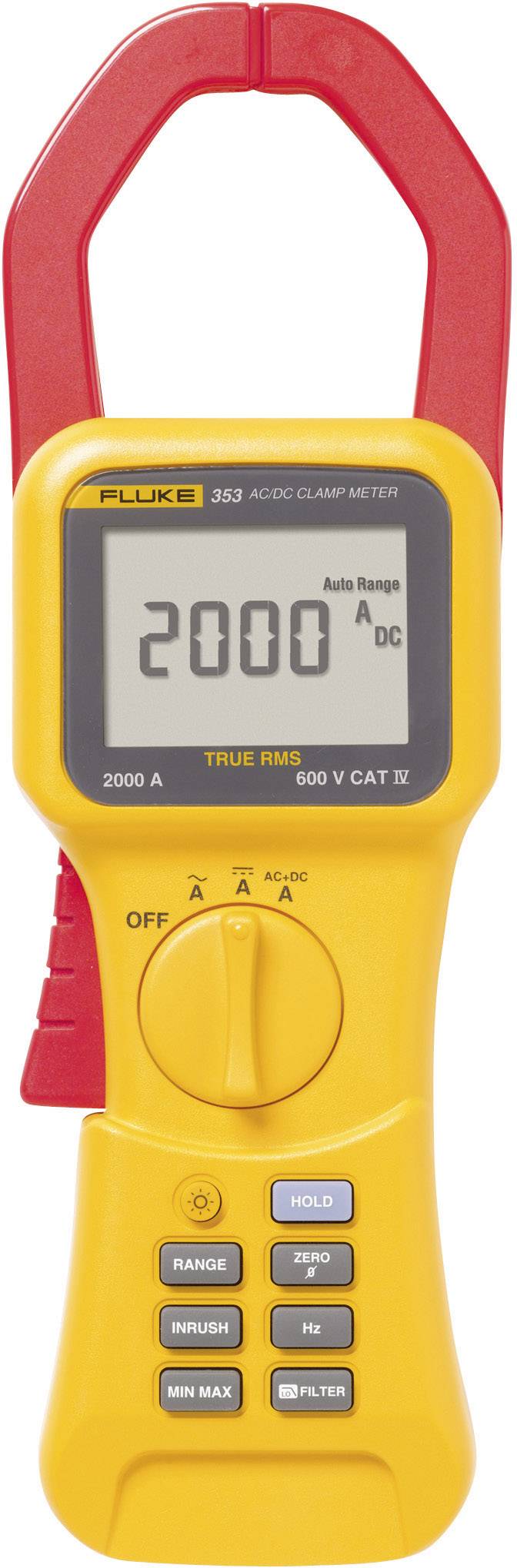 Tokovne klešče, ročni multimeter, digitalni Fluke 353 kalibracija narejena po: delovnih standardih, CAT III 1000 V, CAT IV 600 V število znakov na zaslonu: 4000