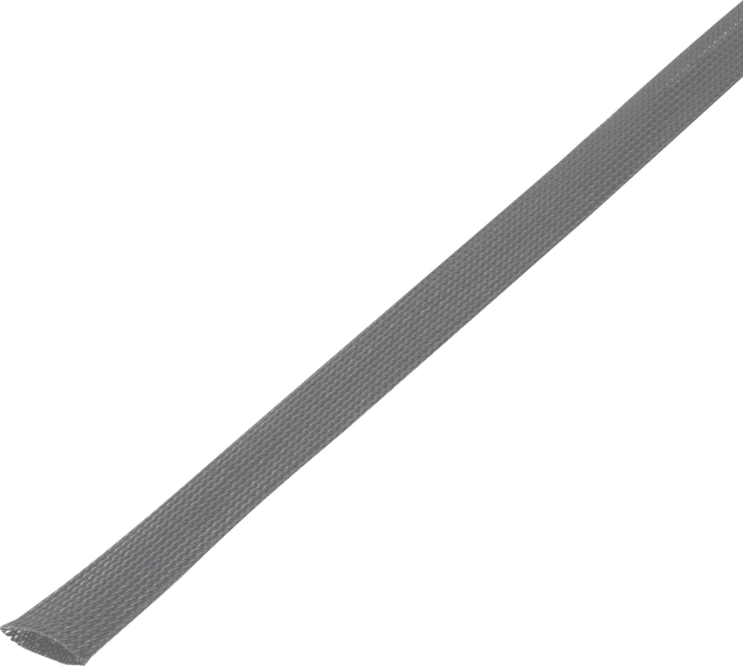 TRU COMPONENTS 1564738 CBBOX2740-GY pletena cev siva PET 25 do 34 mm 5 m-0