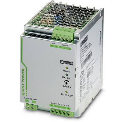 Napajalnik za namestitev na vodila (DIN letev) Phoenix Contact QUINT-PS/24DC/24DC/20 24 V/DC 20 A 1 x-0