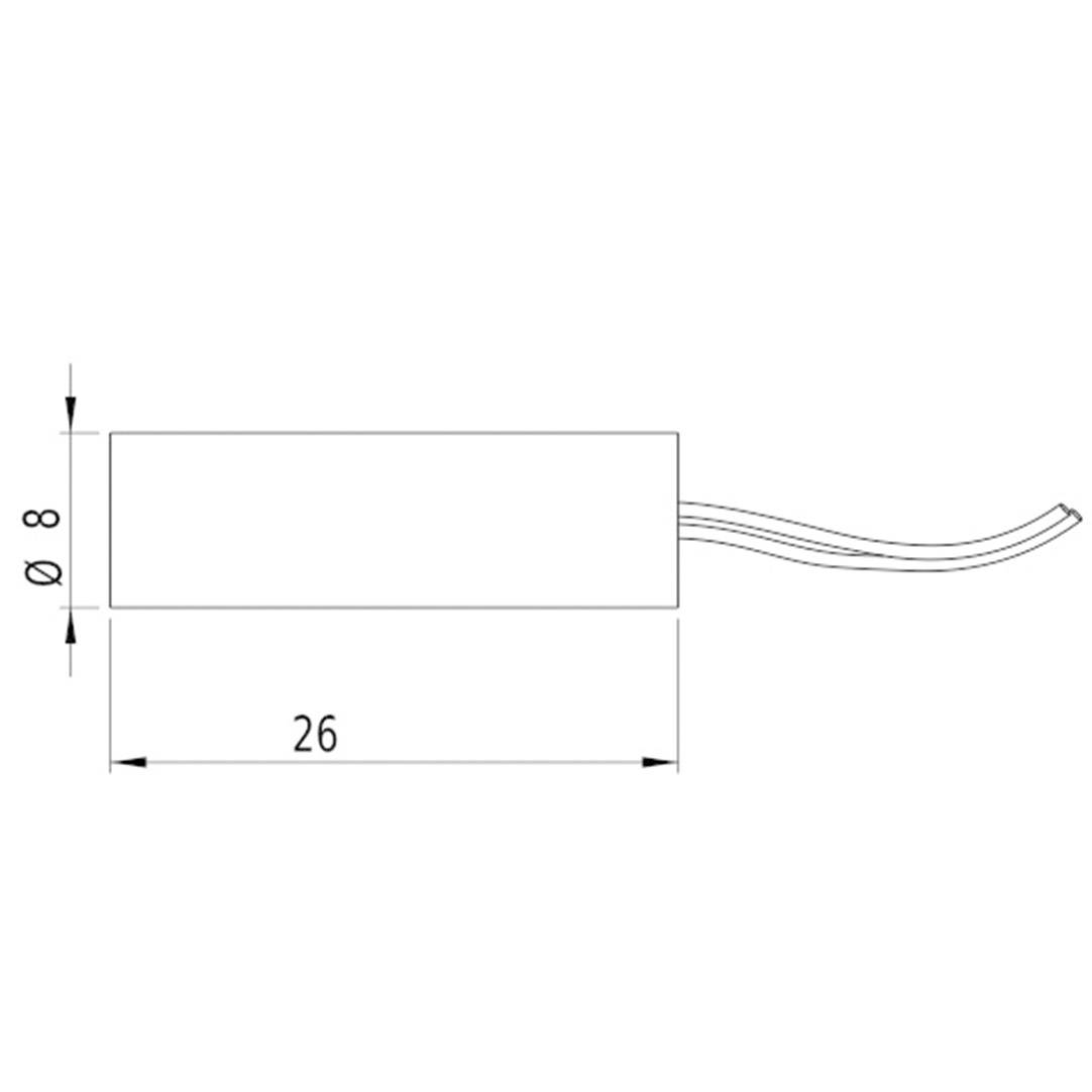 Picotronic laserski modul linija rdeča 4 mW LI650-4-5 (8x26) 45DEG-F40-4