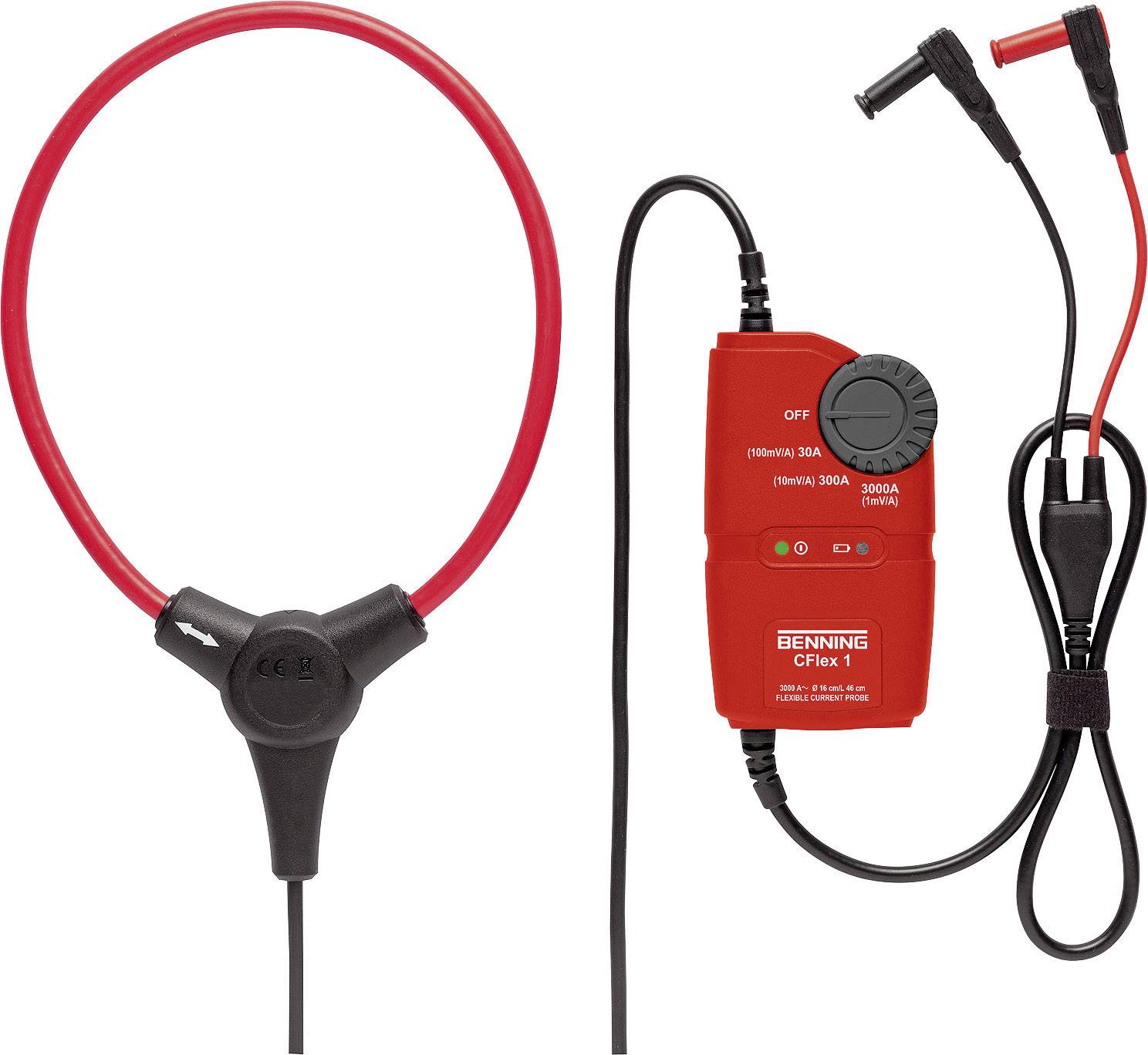 Benning MM 12 + CFlex1 ročni multimeter Kalibrirano (ISO) digitalni zapisovalnik podatkov, LoZ CAT IV 600 V, CAT III 100-2