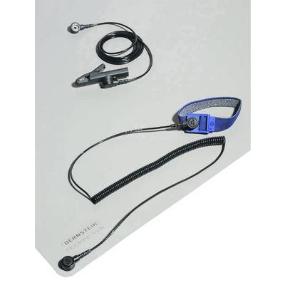 BERNSTEIN Tools for Electronics 9-361 ESD komplet namiznih podlog platinasto siva (D x Š) 900 mm x 610 mm vklj. ozemljit-0