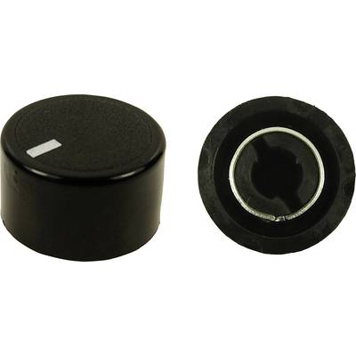 Cliff vrtljivi gumb K15P CL172970 črni, premer osi 6 mm