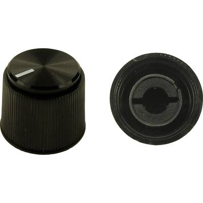 Cliff vrtljivi gumb K7 CL16924 črni, premer osi 6 mm