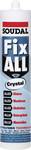 Soudal FIX ALL CRYSTAL tesnilno lepilo Barva proizvajalca kristalno čista 83111104 290 ml