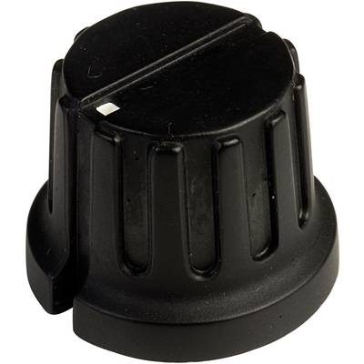 Vrtljivi gumb s kazalcem, črne barve (premer x V) 20.3 mm x 15.6 mm SCI PN-38C (6.4mm) 1 kos