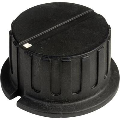 Vrtljivi gumb s kazalcem, črne barve (premer x V) 34.8 mm x 18 mm SCI PN-38A(6.4mm) 1 kos