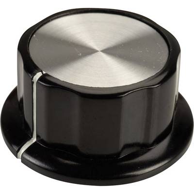 Vrtljivi gumb, črne, bele barve (premer x V) 45 mm x 20.3 mm SCI RN-99A(6.4mm) 1 kos
