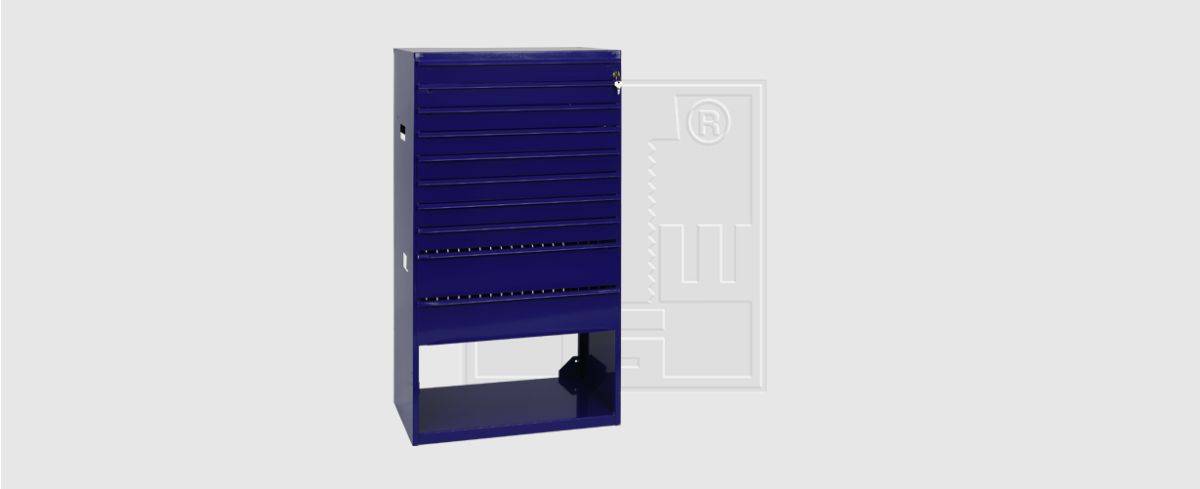 SWG majhna omara za profije, modre barve (Š x V) 535 mm x 340 mm-0