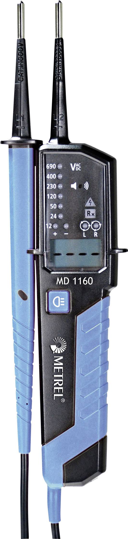 Metrel MD 1160 2-polni tester napetosti, 12 - 690 V AC/DC LCD CAT III 1000 V, CAT IV 600 V kalibracija narejena po ISO-0