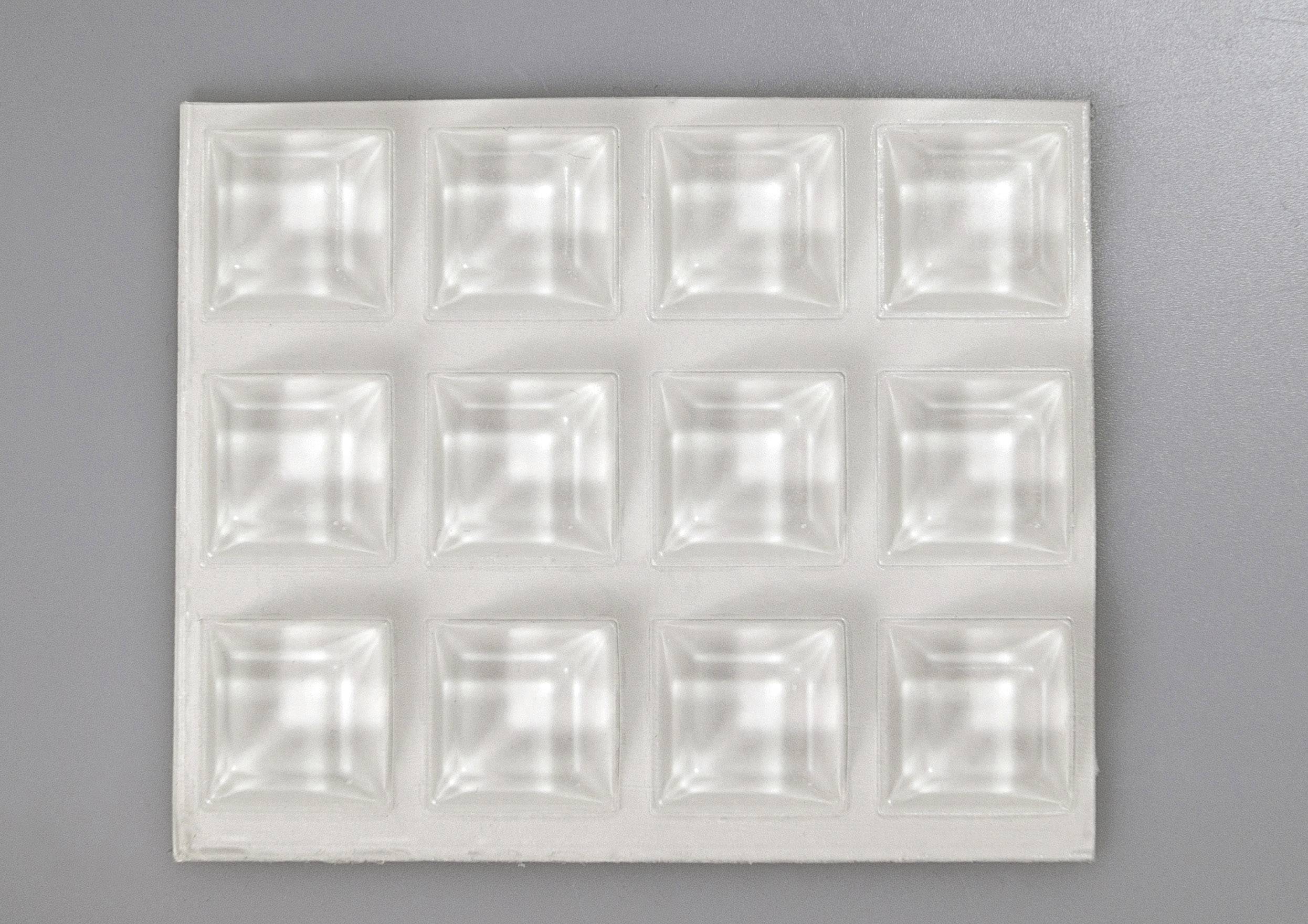 TOOLCRAFT 2205C12-C nogica za naprave samolepilno, kvadratno transparentna (Ø x V) 20.5 mm x 7.5 mm 12 kos