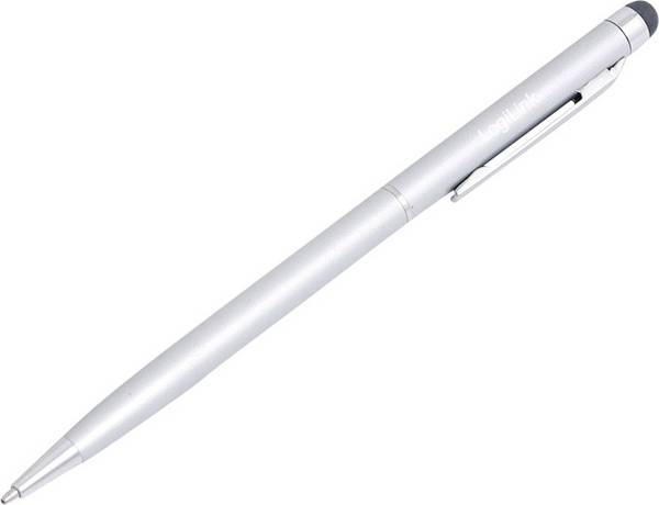 LogiLink® Touch Pen z vgrajenim pisalom, srebrn