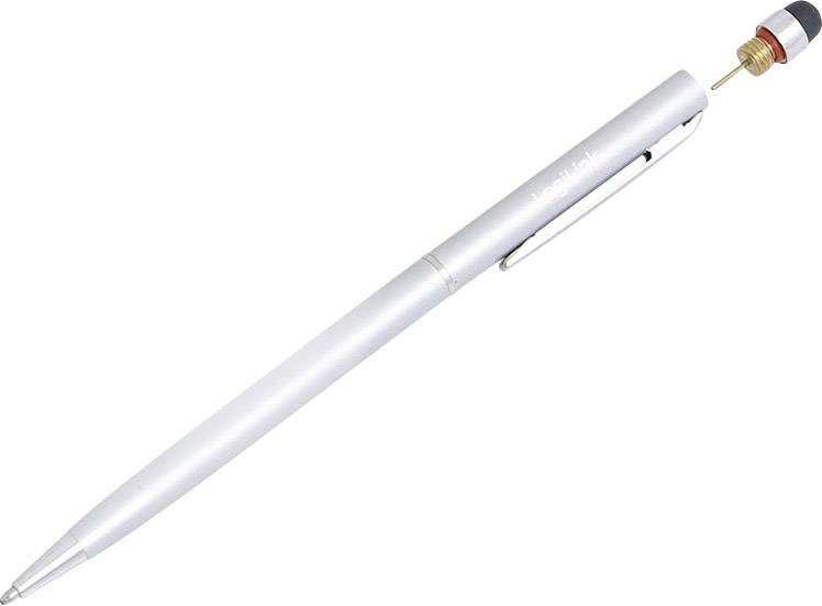 LogiLink® Touch Pen z vgrajenim pisalom, srebrn-2