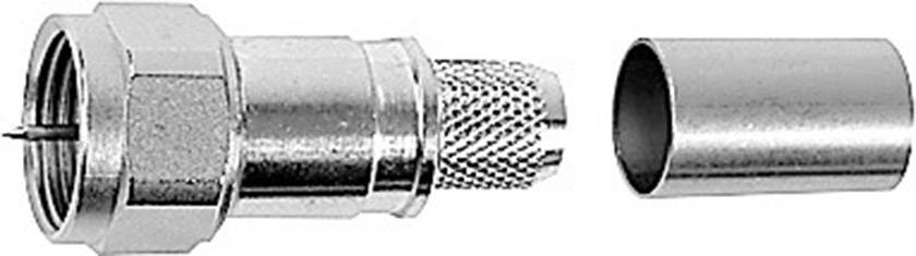 Telegärtner 100025625 100025625 F-priključek ravni moški konektor 75 Ω 1 kos-0