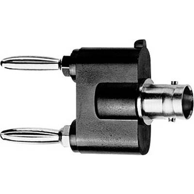 Telegärtner 100023659 merilni adapter BNC ženski konektor - lamelni vtič 4 mm, lamelni vtič 4 mm črna, srebrna-0