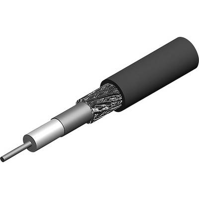 Koaksialni kabel zunanji premer: 6.10 mm Low Loss 240 50 črne barve Telegärtner L01021B0017 meterski-0